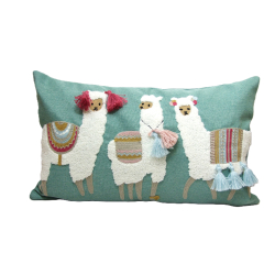 Poduszka dekoracyjna Lamy 30x50cm Miętowa